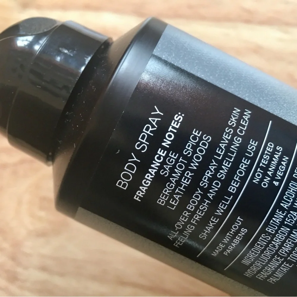Bath & Body Works Graphite Body Spray - Black and Gray